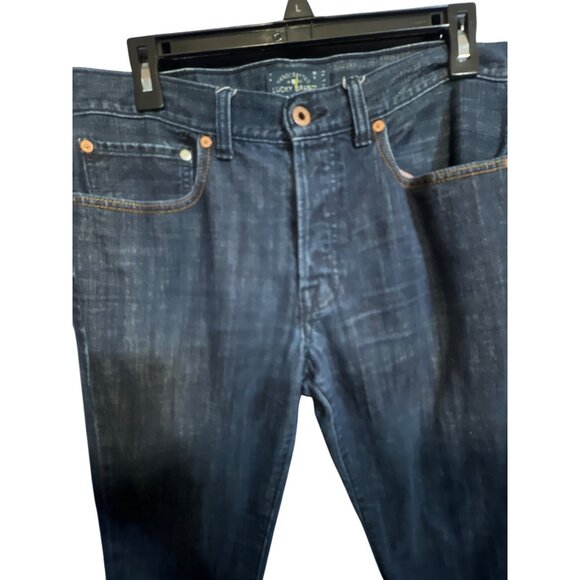 Lucky Brand 121 Heritage Slim Fit Mens Blue Denim Jeans Size 32X32 - Picture 3 of 5